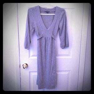 Gray gap tunic dress