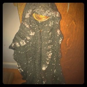 Black & silver scarf