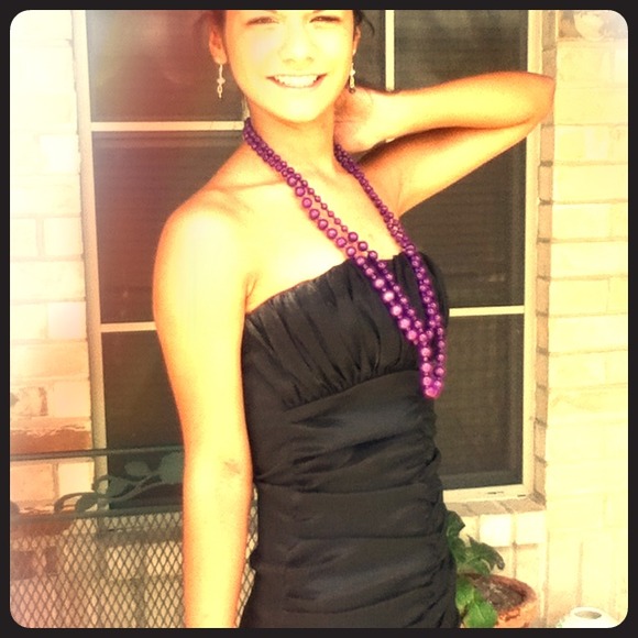 Black dress, skinny fit