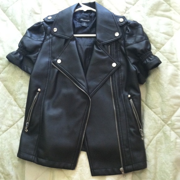 Faux leather jacket