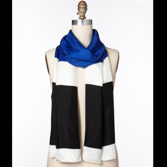 Reserved Ann Taylor Silk Color-Block Scarf
