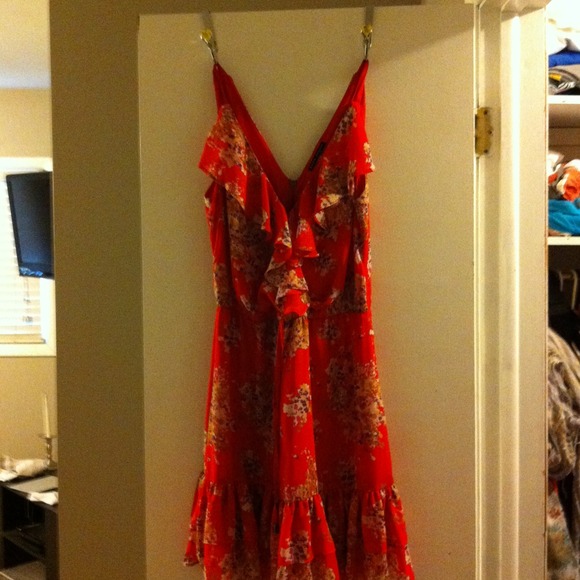 Medium Red floral Pure Sugar Dress- Nordy's