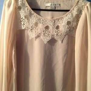 NWOT small forever 21 pink blouse