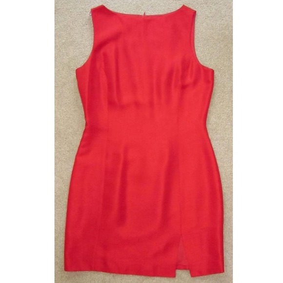 100% Red Silk Dress by Hugo Buscati