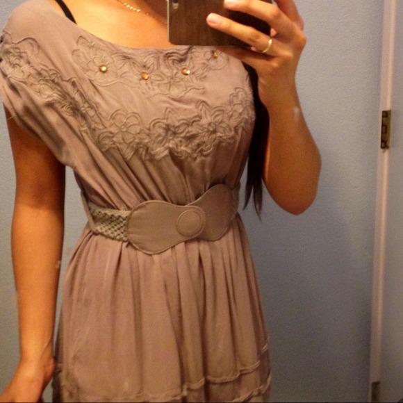 Beige/ tan dress
