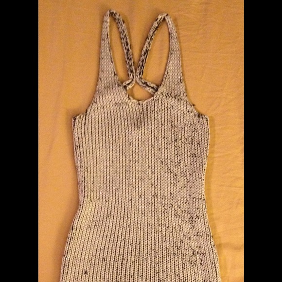 Metallic knitted dress