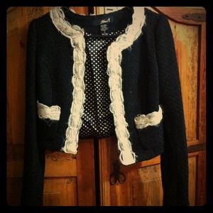 Chanel inspired jacket!! Super cute!! NWOT!!!