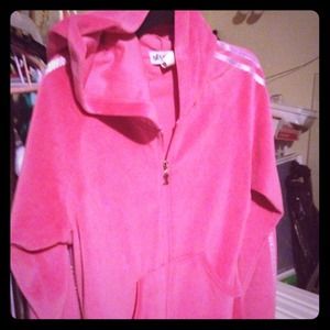 Self Esteem - Pink Long Sleeve Hooded Jacket - XL
