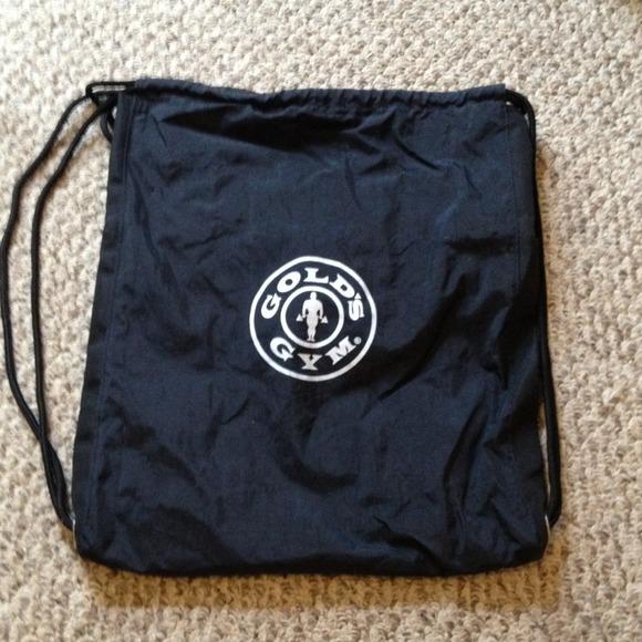 Golds gym drawstring bag