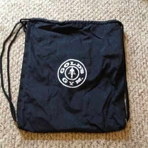 Golds gym drawstring bag