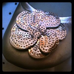 {American Eagle Silver Party Flats}