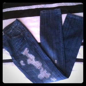 Alloy distressed skinny jeans