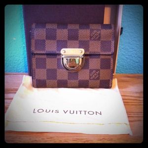 Authentic Louis Vuitton Damier Koala Wallet