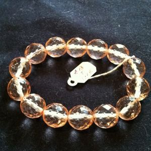 Faux crystal stretch bracelet