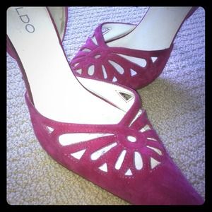 Fuchsia stilettos from Aldo