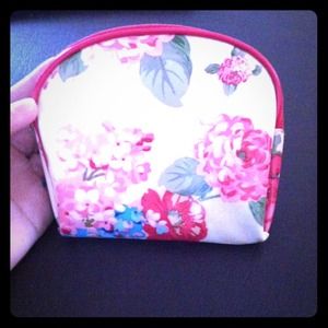 Cute floral print pouch(: