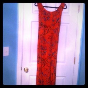 Orange sun dress