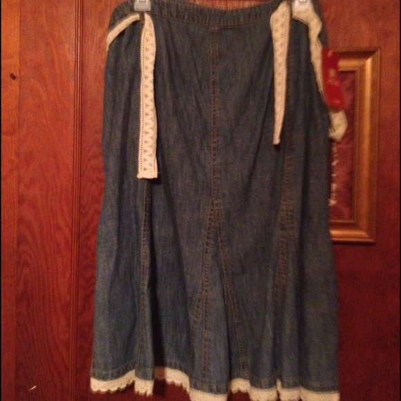 💜Women's denim trumpet skirt