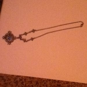 Blue and silver necklace