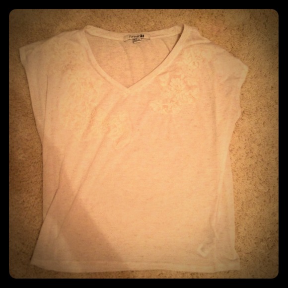 Lace embellished shirt