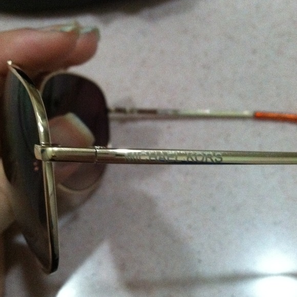 Reduced* Gold Michael Kors Aviator shades - Picture 2 of 4
