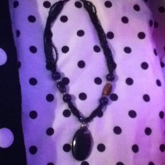 Hand made rock necklace