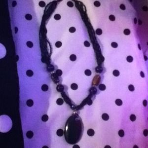 Hand made rock necklace