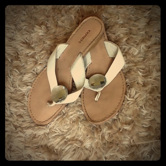 White EXPRESS Sandals