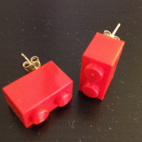 SOLD IN BUNDLE: Lego Earrings! - Picture 3 of 4