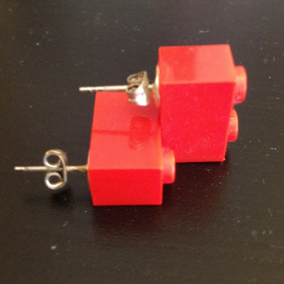 SOLD IN BUNDLE: Lego Earrings! - Picture 4 of 4