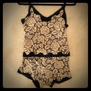 Super sexy sweet cami and boy short size m