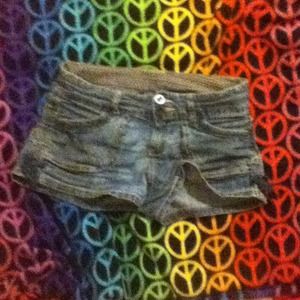 Blue jean shorts