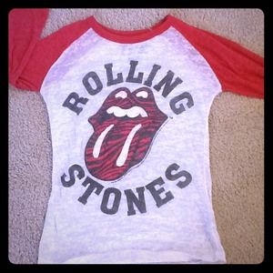 Rolling Stones burnout long sleeved tee S
