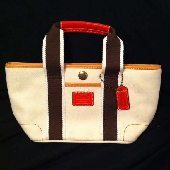 Coach Handbags - Canvas Coach handbag.