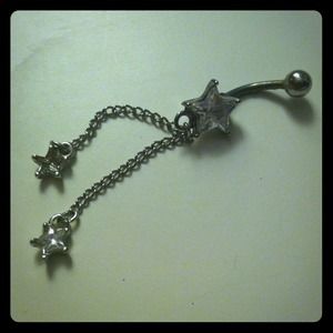 Three Star Belly Button Ring