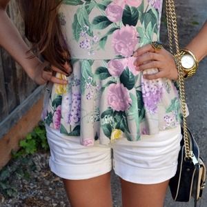 H&M Tops - Floral Peplum Top H&M Tops - Floral Peplum Top