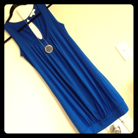 cobalt jersey dress from Barneys