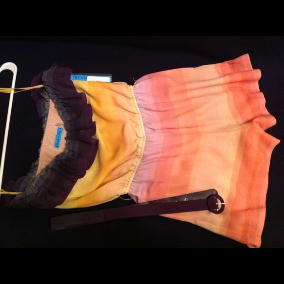 NEW Alice + Olivia multicolored silk romper - Picture 2 of 2