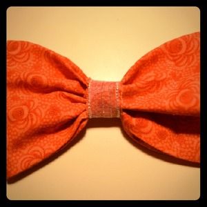 HANDMADE Orange Bow