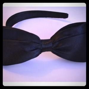 Handmade Black Bow Headband