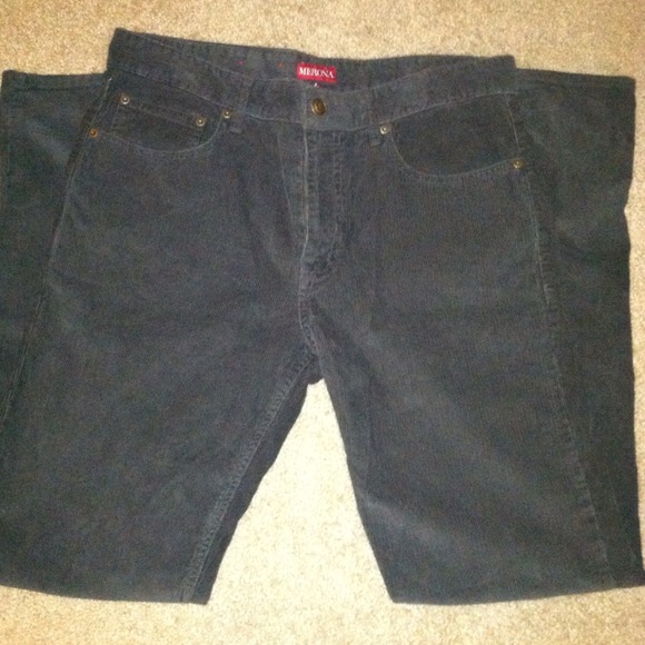 Men's Green Corduroy Pants - Picture 1 of 2