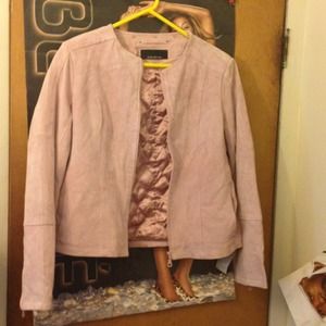 Jones New York Leather and Fur Jacket