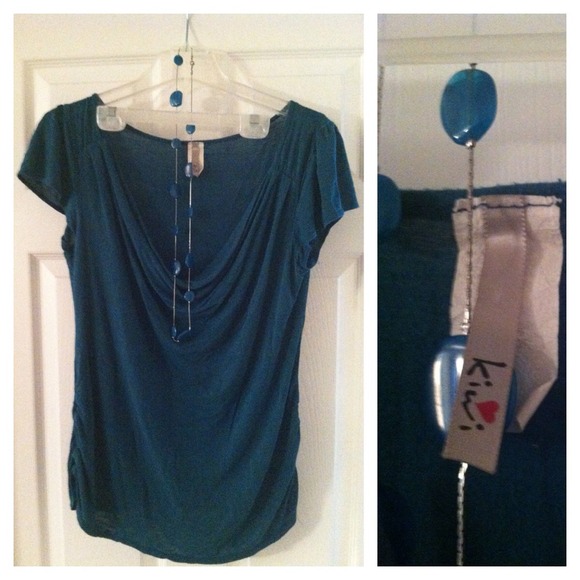 Dark teal top
