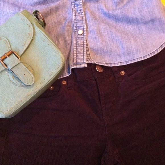 🔴SOLD J. Crew dark purple Toothpick ankle cords