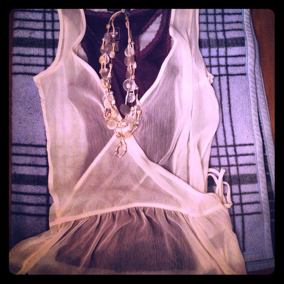 Light beige cover up top