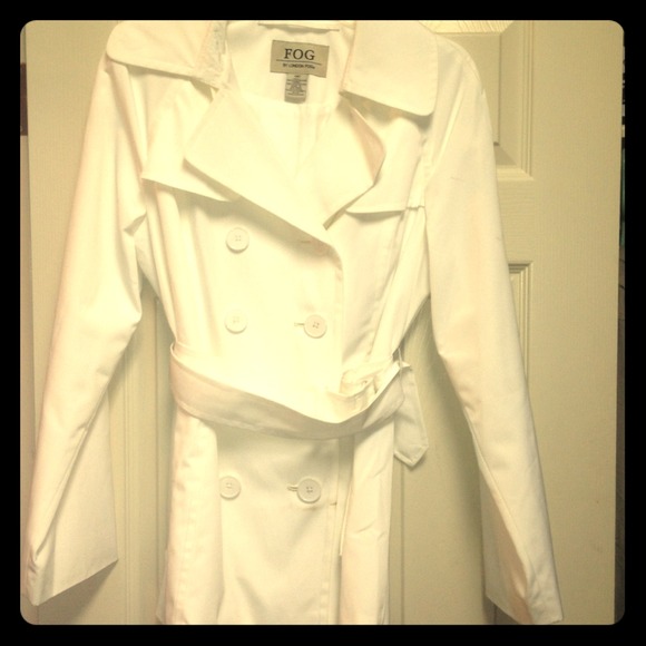 White raincoat