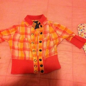 This is a small crop jacket