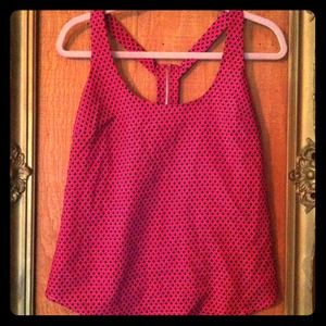 Cutesy racer back apple print tank 🍎😊Size: S