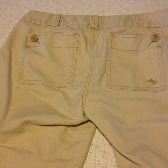 Abercrombie & Fitch khaki Capri pants. - Picture 3 of 4