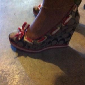 *^ reserved^* Orange authentic coach shoes